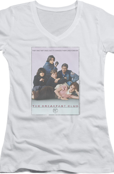 Ladies Movie Poster Breakfast Club V-Neck Shirt