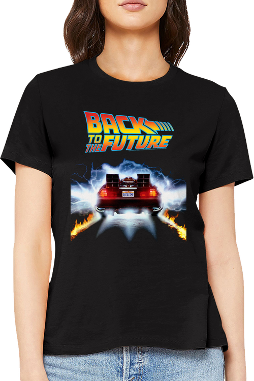 Womens OUTATIME DeLorean Back To The Future Shirt