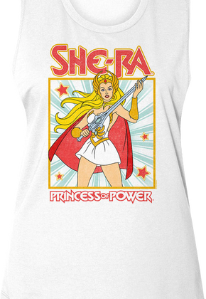 Ladies She-Ra Princess of Power Pose MOTU Muscle Tank Top