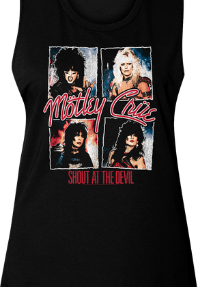 Ladies Shout At The Devil Motley Crue Muscle Tank Top