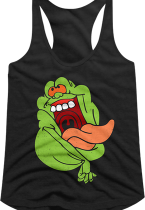 Ladies Slimer Real Ghostbusters Racerback Tank Top