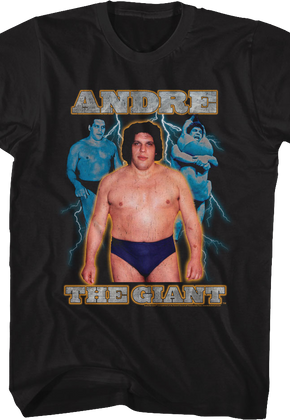 Lightning Bolt Collage Andre The Giant T-Shirt