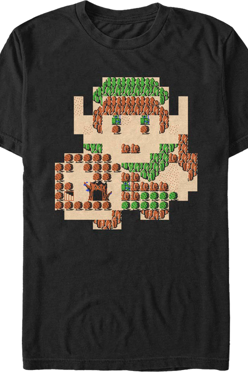 Link Overworld Map Legend of Zelda T-Shirt