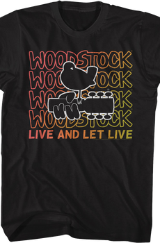 Live And Let Live Woodstock T-Shirt