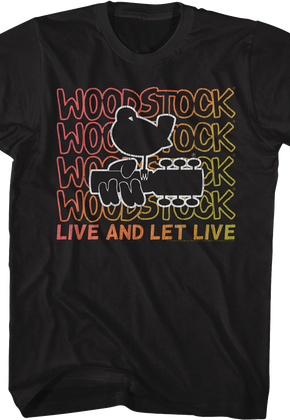 Live And Let Live Woodstock T-Shirt