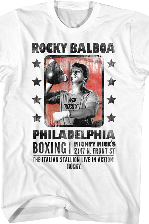 The Italian Stallion Live In Action Rocky T-Shirt