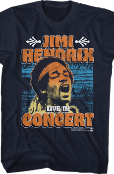 Live In Concert Jimi Hendrix T-Shirt