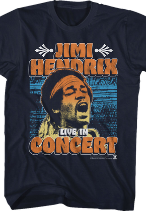 Live In Concert Jimi Hendrix T-Shirt
