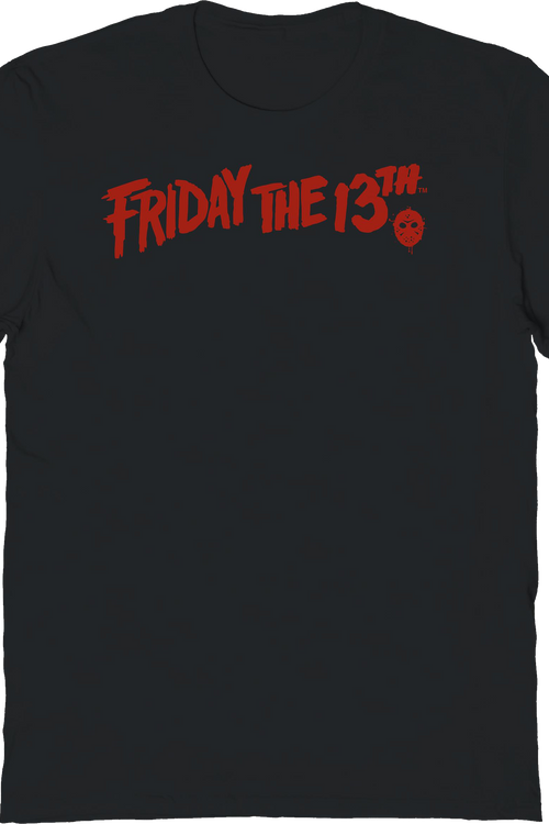 Logo & Hockey Mask Friday The 13th T-Shirt