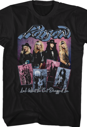 Look What The Cat Dragged In Band Photos Poison T-Shirt