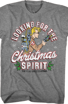 Looking For The Christmas Spirit Real Ghostbusters T-Shirt