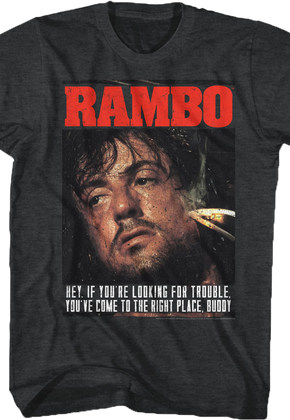 Looking For Trouble Rambo T-Shirt