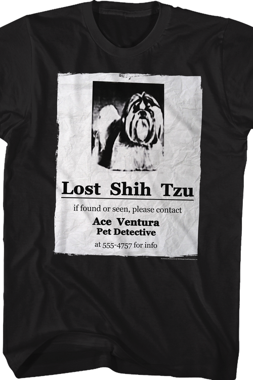 Lost Shih Tzu Ace Ventura T-Shirt