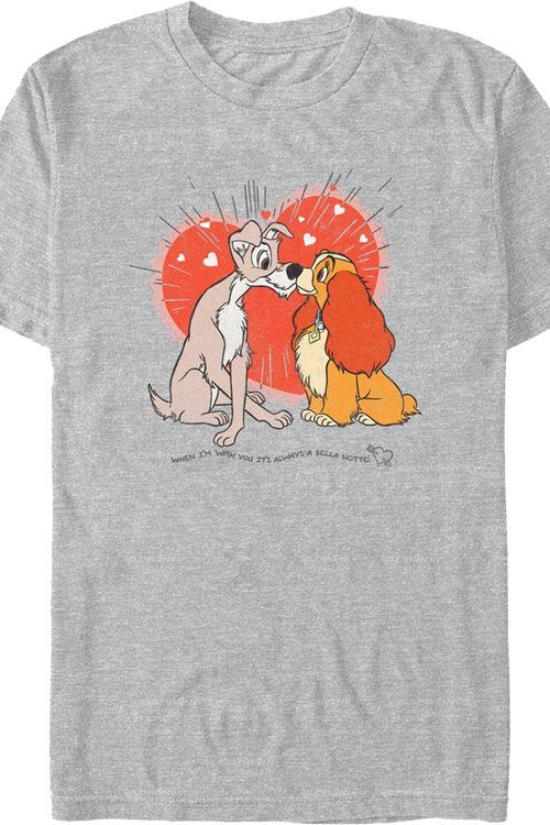 Love Story Lady And The Tramp Disney T-Shirt