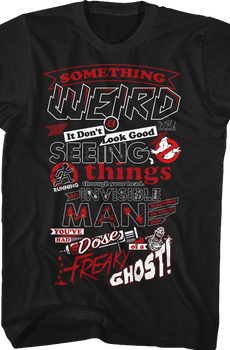 Lyrics Ghostbusters T-Shirt