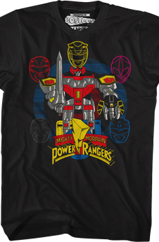 Megazord Mighty Morphin Power Rangers T-Shirt