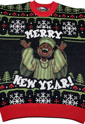 Merry New Year Trading Places Knitted Sweater