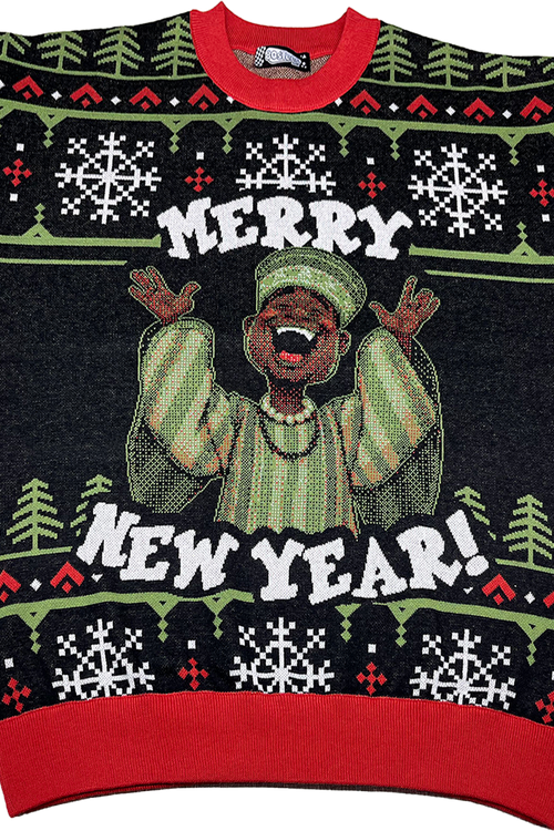 Merry New Year Trading Places Knitted Sweater