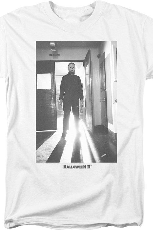 Michael Myers Black & White Photo Halloween II T-Shirt