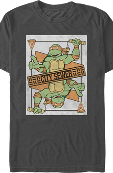 Michelangelo Playing Card Teenage Mutant Ninja Turtles T-Shirt