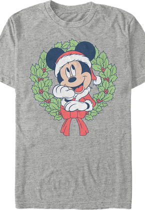 Mickey's Christmas Wreath Disney T-Shirt