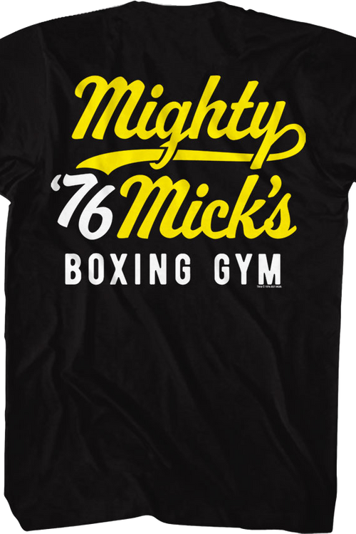 Mighty Mick's Boxing Gym Front & Back Rocky T-Shirt