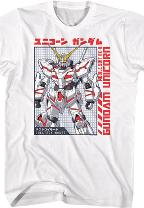 Mobile Suit Gundam Unicorn T-Shirt