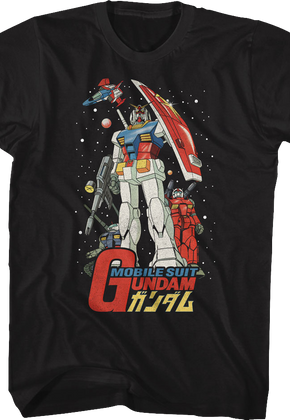 Mobile Suit Poster Gundam T-Shirt