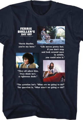 Movie Quotes Ferries Bueller's Day Off T-Shirt