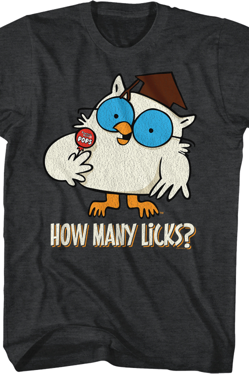 Mr. Owl How Many Licks Tootsie Pop T-Shirt