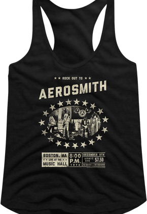 Music Hall Aerosmith Racerback Tank Top