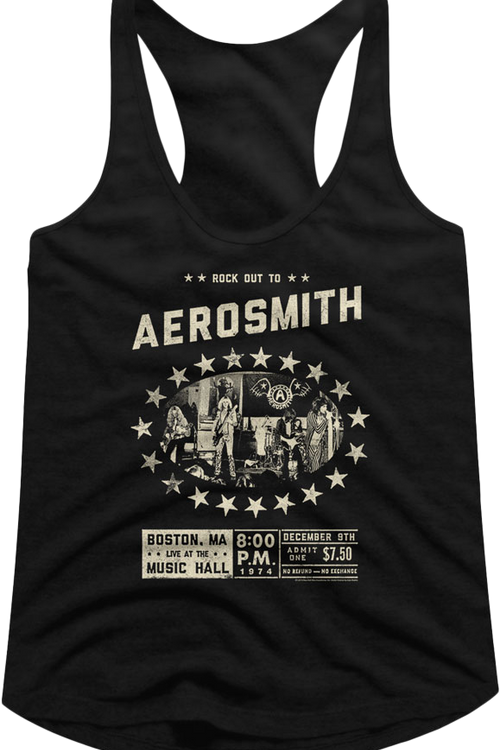 Music Hall Aerosmith Racerback Tank Top