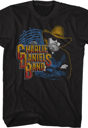 Music Notes Charlie Daniels Band T-Shirt