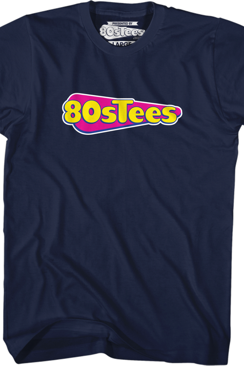 Navy 80sTees.com Logo T-Shirt