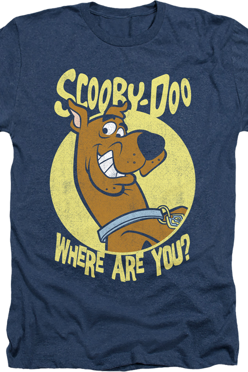 Navy Heather Scooby-Doo Where Are You T-Shirt