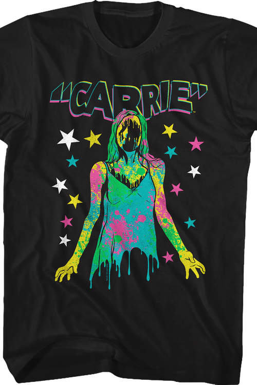 Neon Blood Splattered Prom Queen Carrie T-Shirt