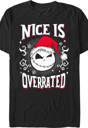 Nice Is Overrated Nightmare Before Christmas T-Shirt