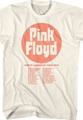 North American Tour 1971 Pink Floyd T-Shirt