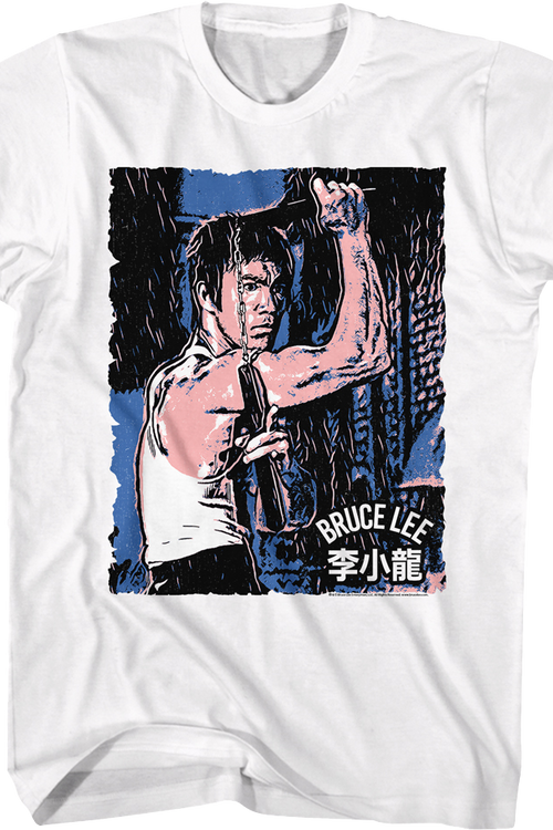 Nunchucks Artwork Bruce Lee T-Shirt