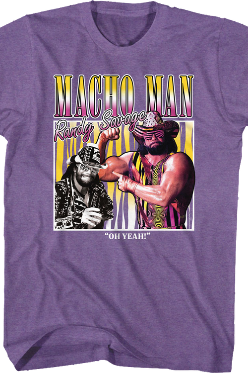 Oh Yeah Collage Macho Man Randy Savage T-Shirt