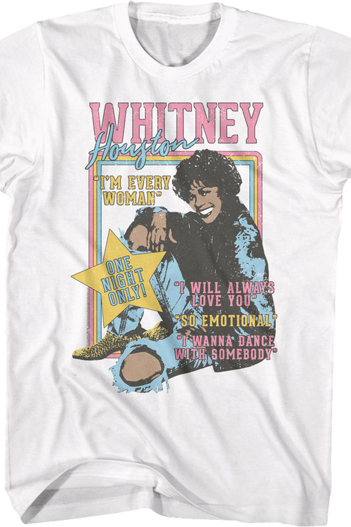 One Night Only Whitney Houston T-Shirt