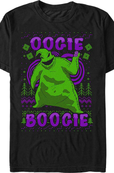 Oogie Boogie Faux Ugly Sweater Nightmare Before Christmas T-Shirt