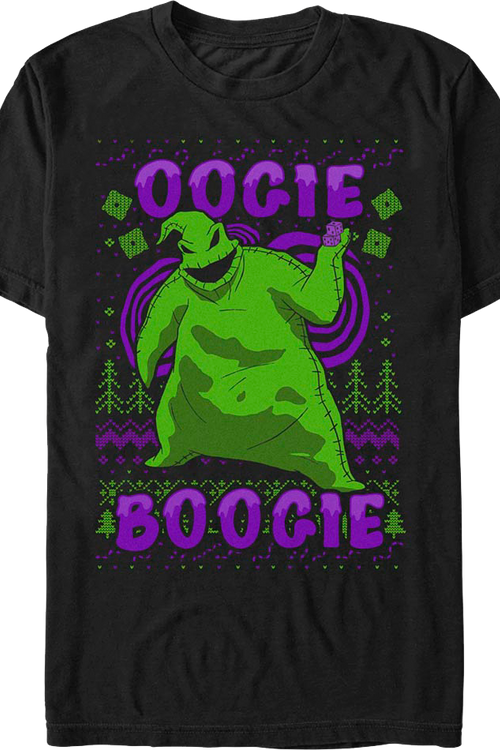 Oogie Boogie Faux Ugly Sweater Nightmare Before Christmas T-Shirt