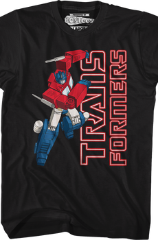 Optimus Prime Attack Pose Transformers T-Shirt