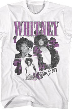 Orchid Collage Whitney Houston T-Shirt