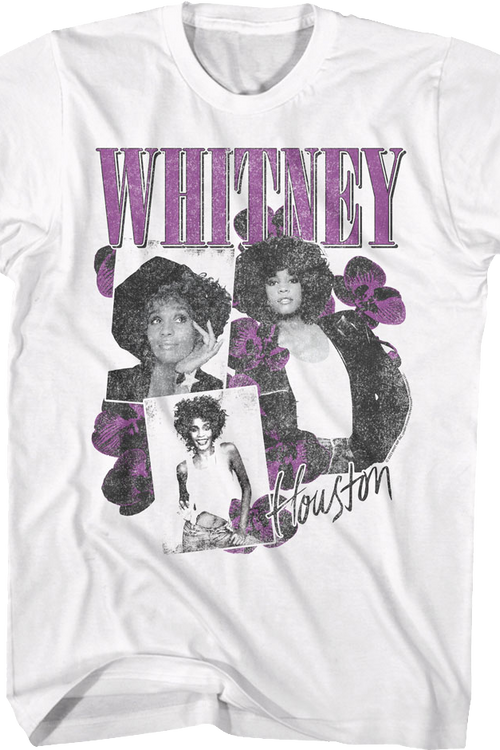 Orchid Collage Whitney Houston T-Shirt