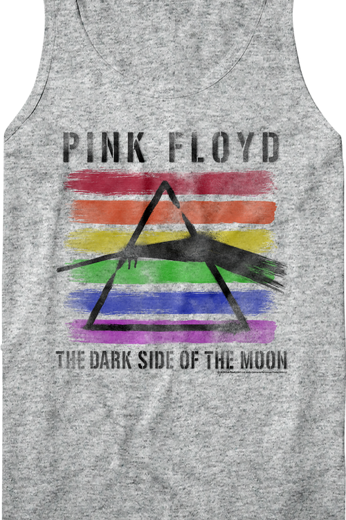 Painted Dark Side of the Moon Pink Floyd Tank Top