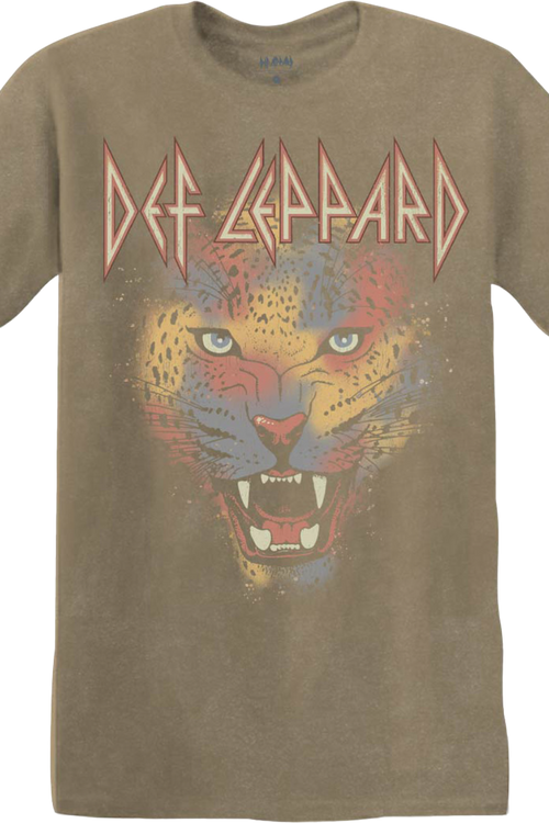 Painted Leopard Def Leppard T-Shirt