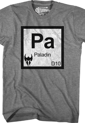 Paladin Element Symbol Dungeons & Dragons T-Shirt