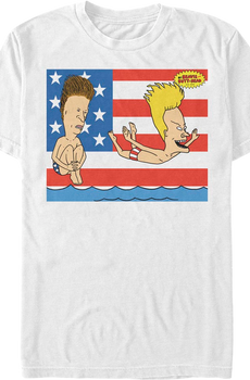 Patriotic Splash Beavis And Butt-Head T-Shirt